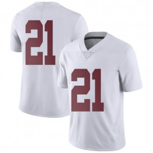 NCAA Youth Alabama Crimson Tide #21 Jahquez Robinson Stitched College Nike Authentic No Name White Football Jersey SH17K14BE
